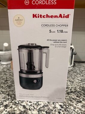 KitchenAid Cordless Chopper in Dark Green and Silver